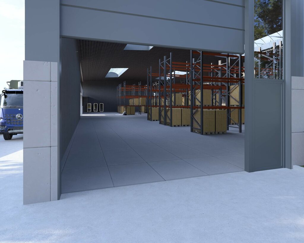 Visuel du Projet Hub Descartes Comines - Porte entrepot